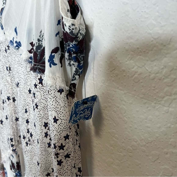 Free People Dress Women XS Slip Floral Stars White Strappy Intimately J - Picture 6 of 11